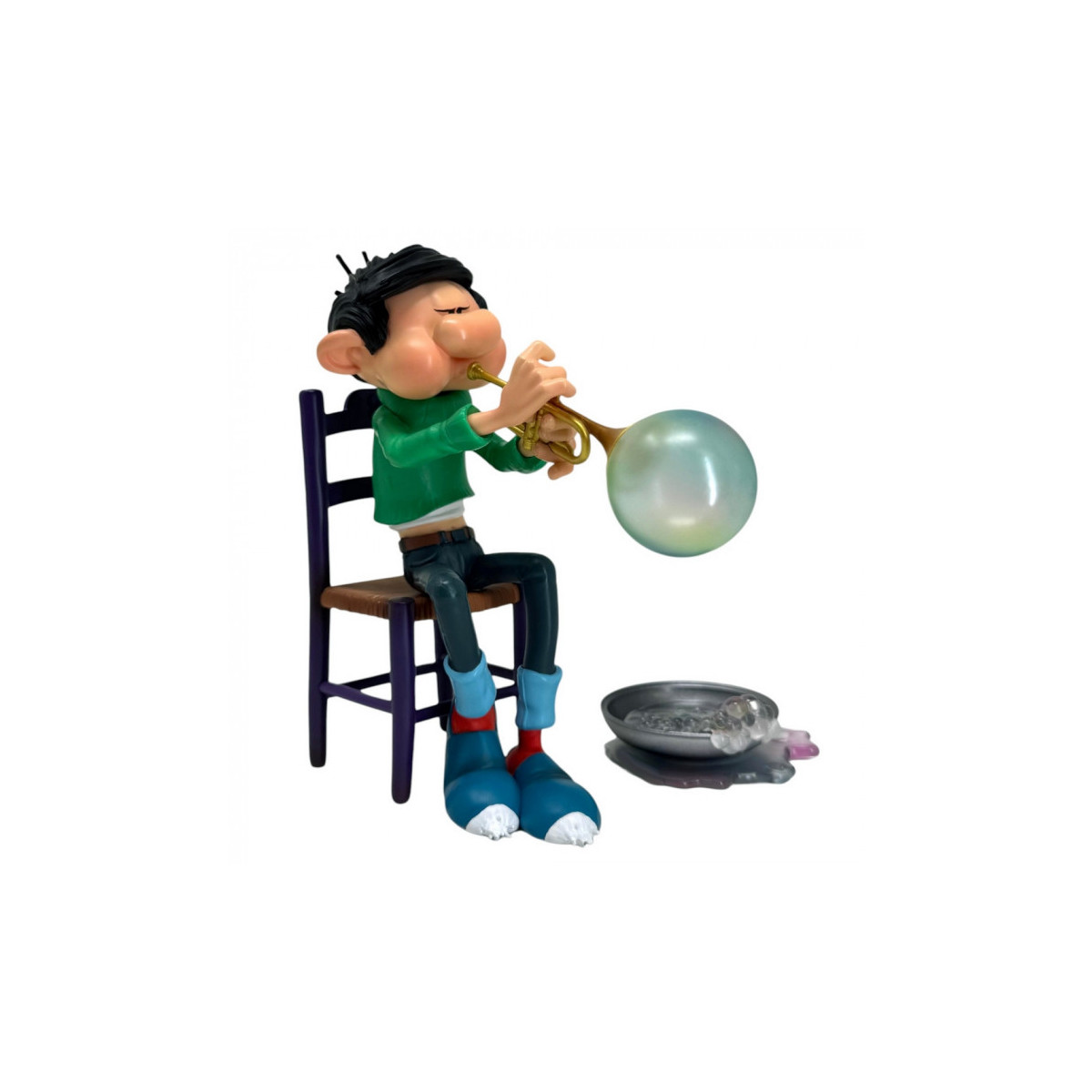 Plastoy Gaston Lagaffe - Gaston Lagaffe, soap bubble trumpet