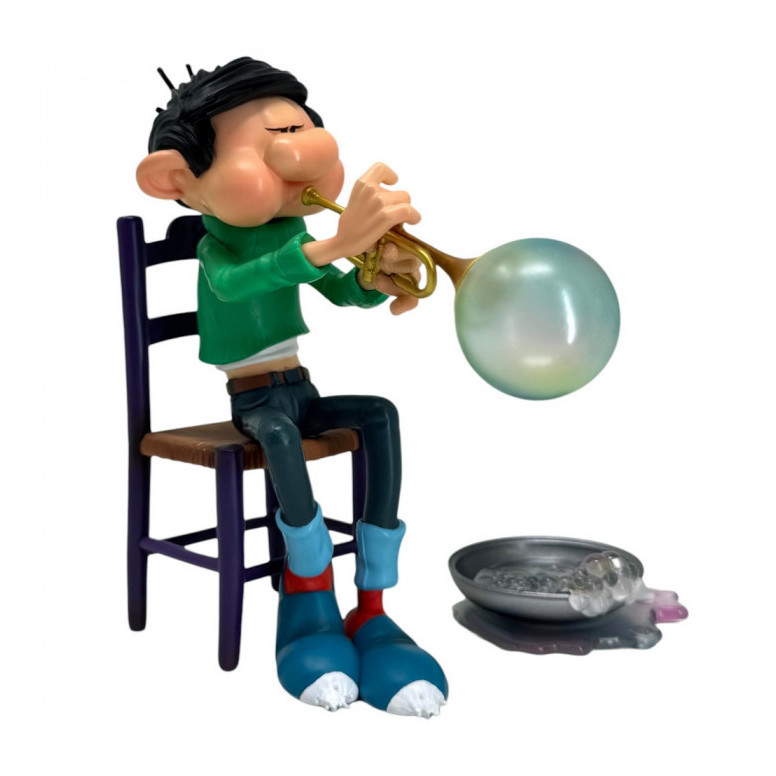 Plastoy Gaston Lagaffe - Gaston Lagaffe, soap bubble trumpet