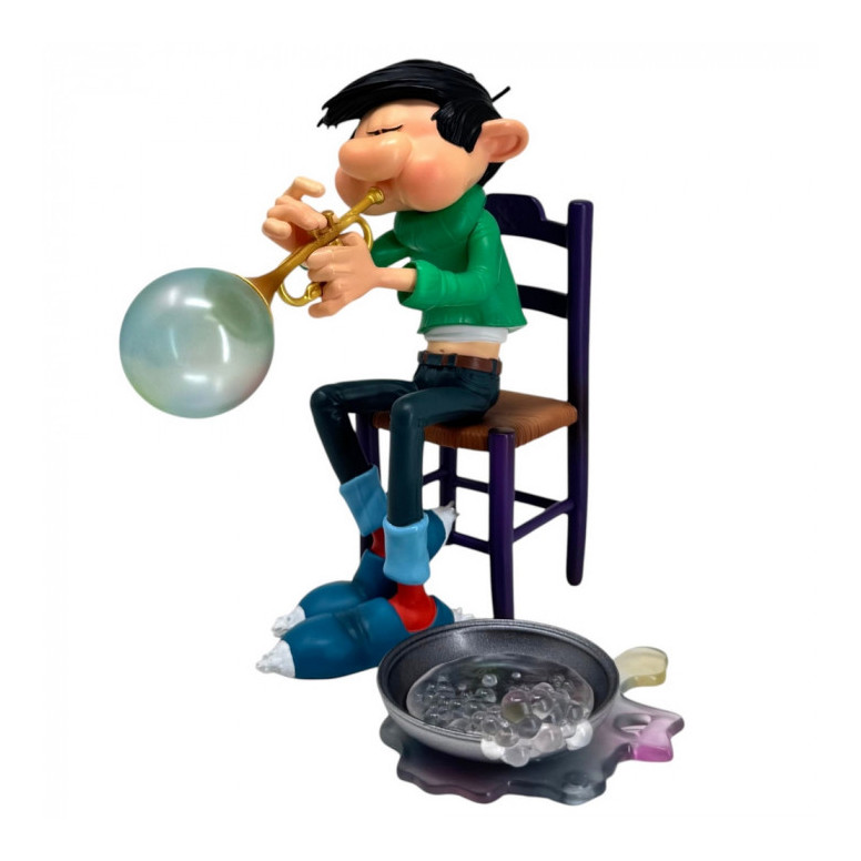 Plastoy Gaston Lagaffe - Gaston Lagaffe, soap bubble trumpet