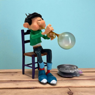 Plastoy Gaston Lagaffe - Gaston Lagaffe, soap bubble trumpet