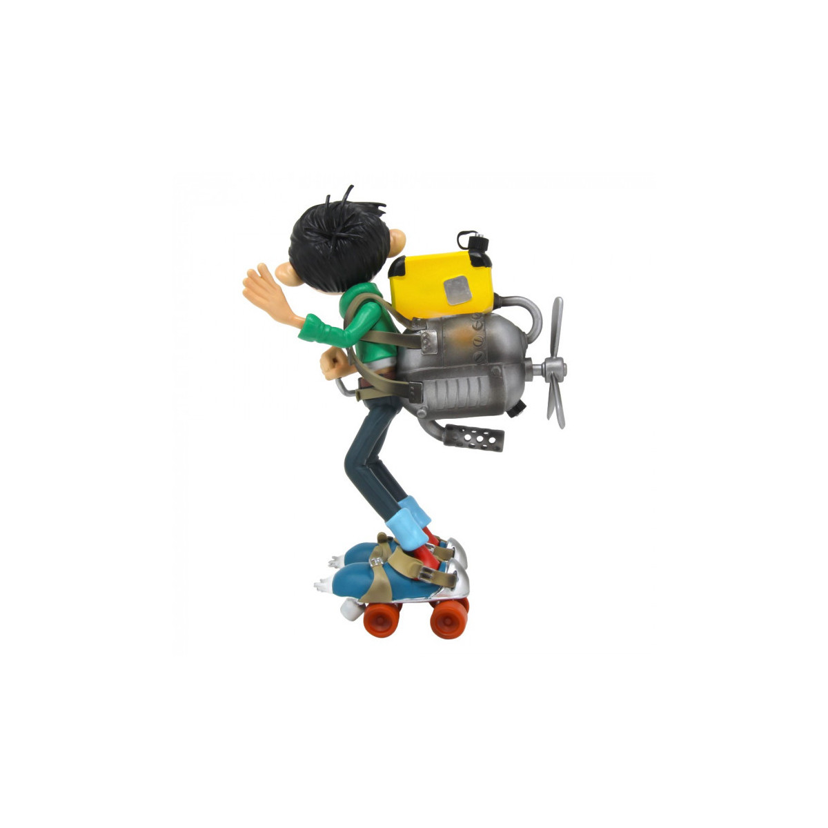Plastoy Gaston Lagaffe - Gaston Lagaffe, engine on roller skates