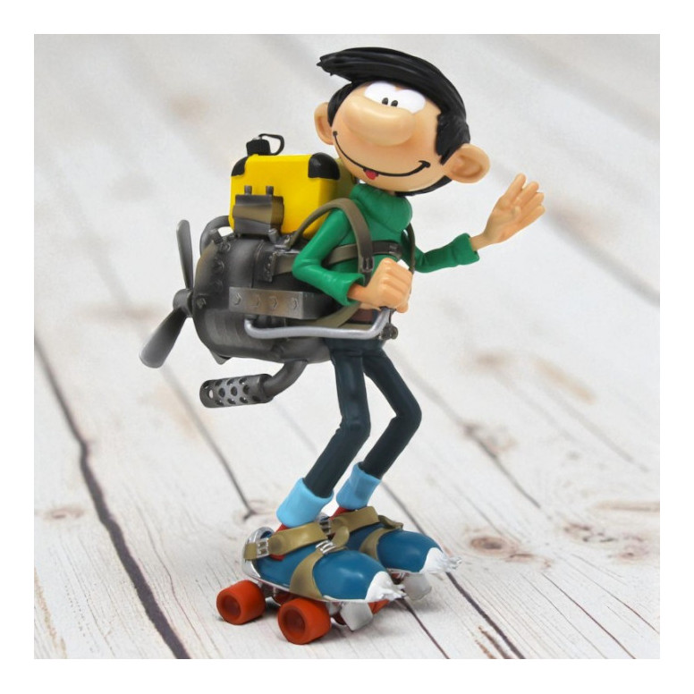 Plastoy Gaston Lagaffe - Gaston Lagaffe, engine on roller skates
