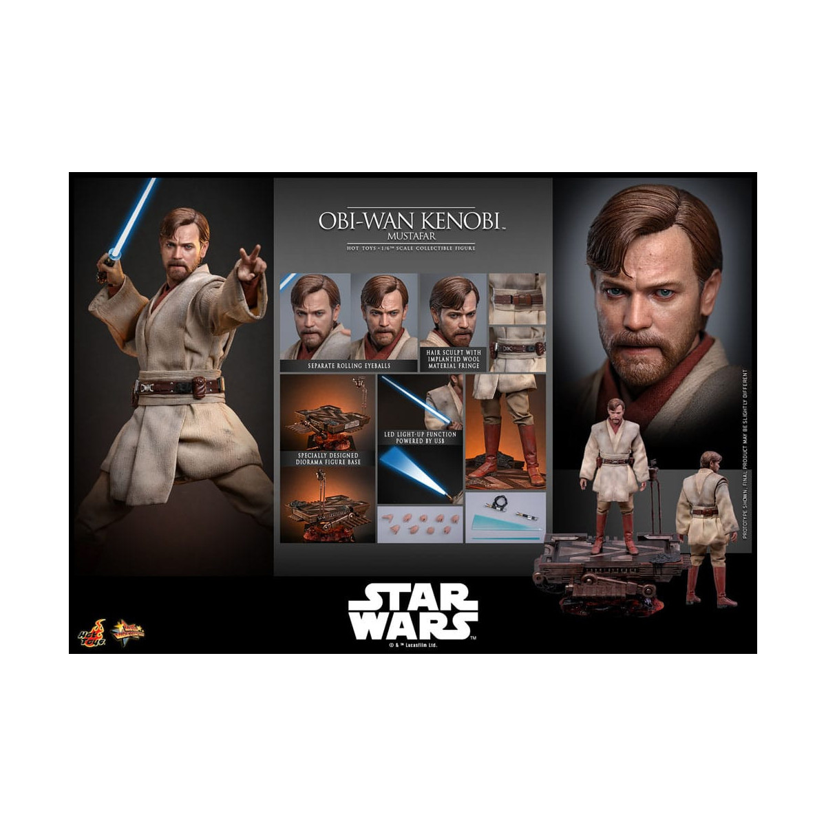 Hot toys Star Wars: Obi-Wan Kenobi (Mustafar) 1/6 - Episode III: Revenge of the Sith