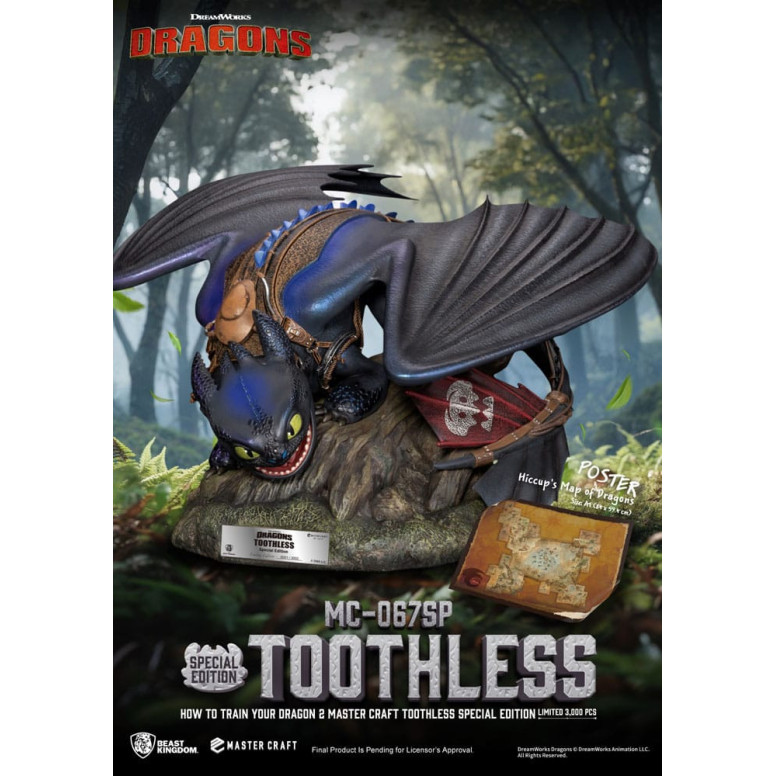 Beast Kingdom - How to Train your Dragon 2 - Mastercraft Toothless - Toothless