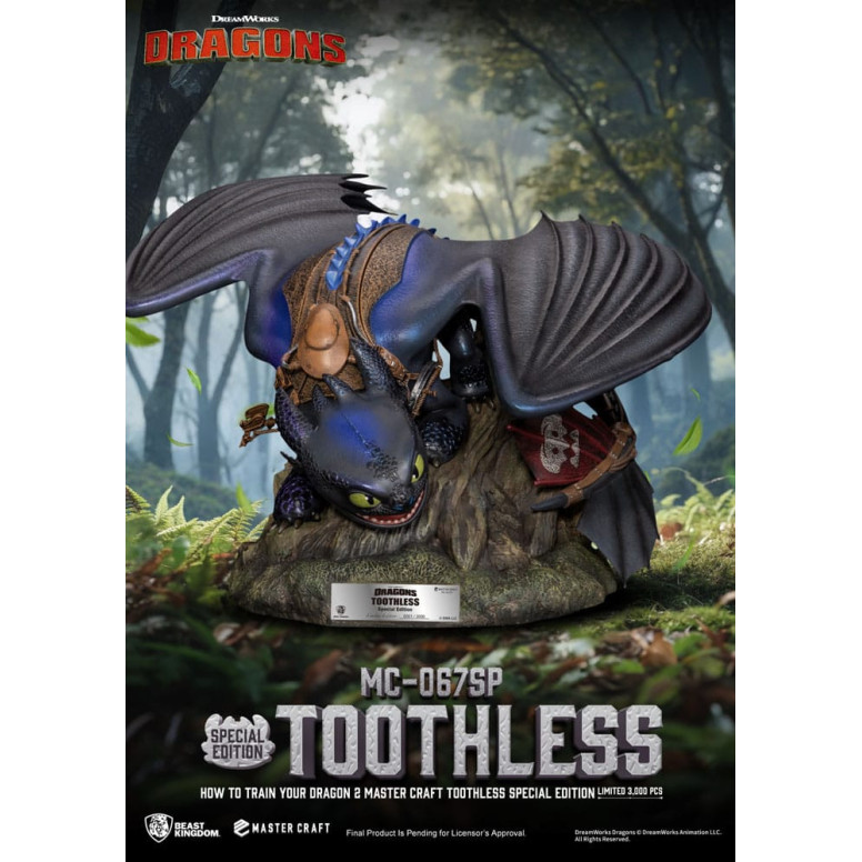 Beast Kingdom - How to Train your Dragon 2 - Mastercraft Toothless - Toothless