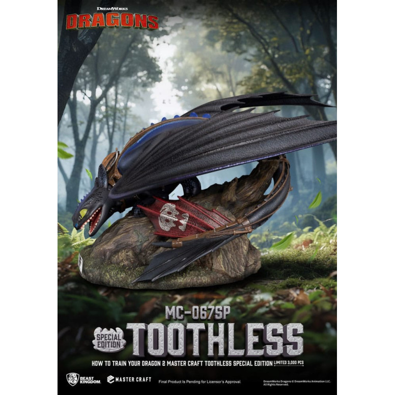 Beast Kingdom - How to Train your Dragon 2 - Mastercraft Toothless - Toothless