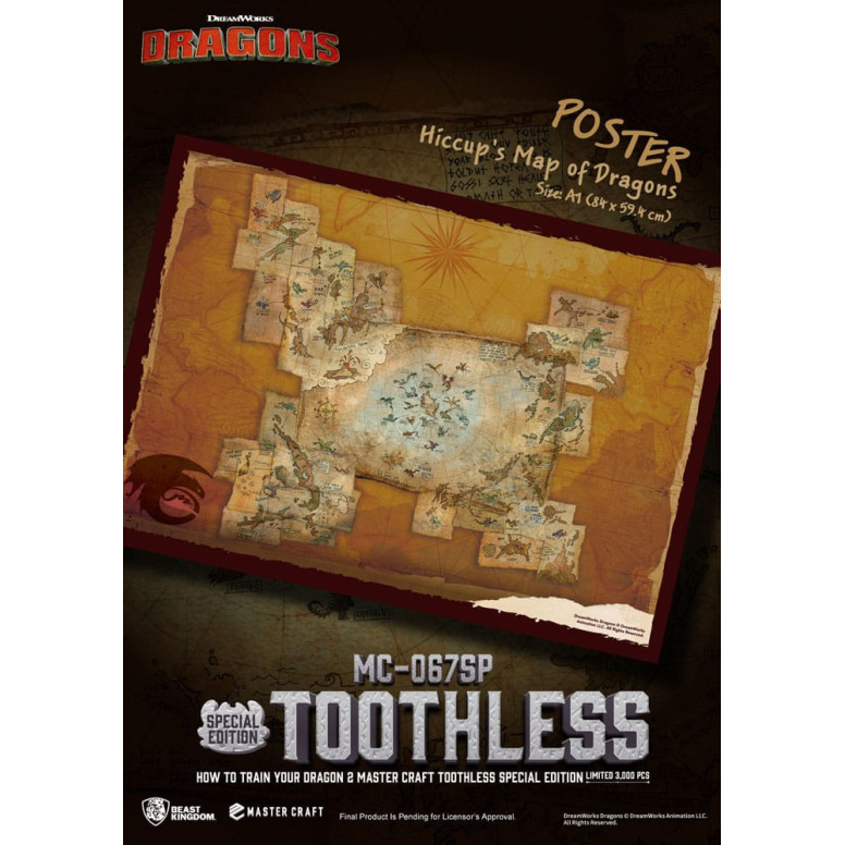 Beast Kingdom - How to Train your Dragon 2 - Mastercraft Toothless - Toothless