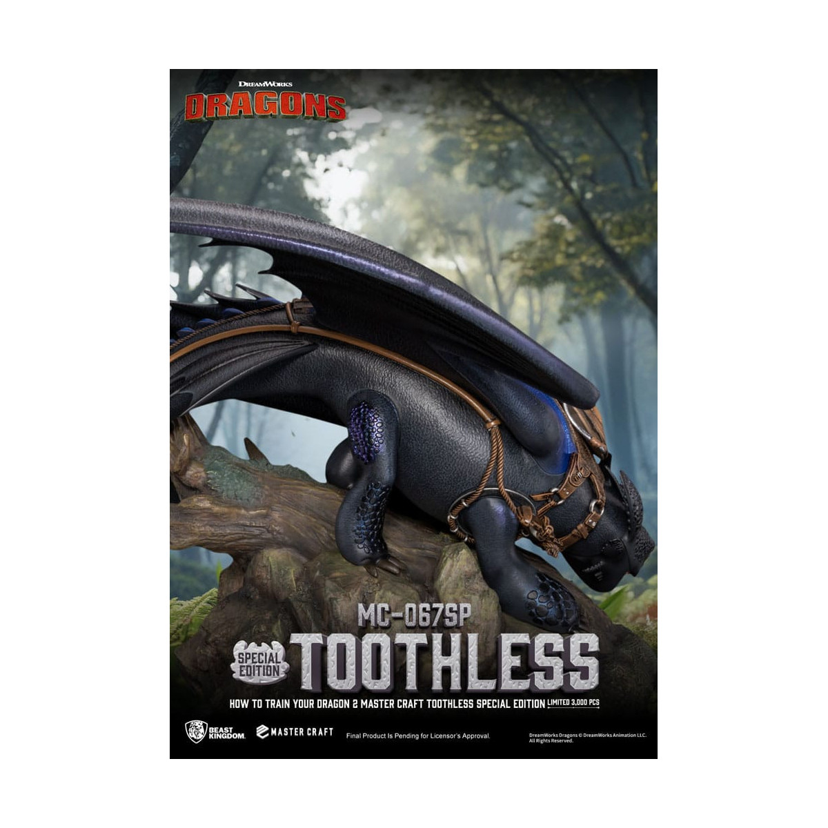Beast Kingdom - How to Train your Dragon 2 - Mastercraft Toothless - Toothless