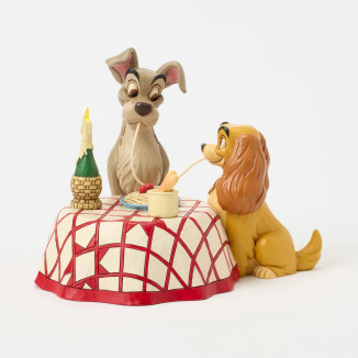 Disney Tradition By Jim Shore - Beauty and the Tramp - Spaghetti - Lady & the Tramp