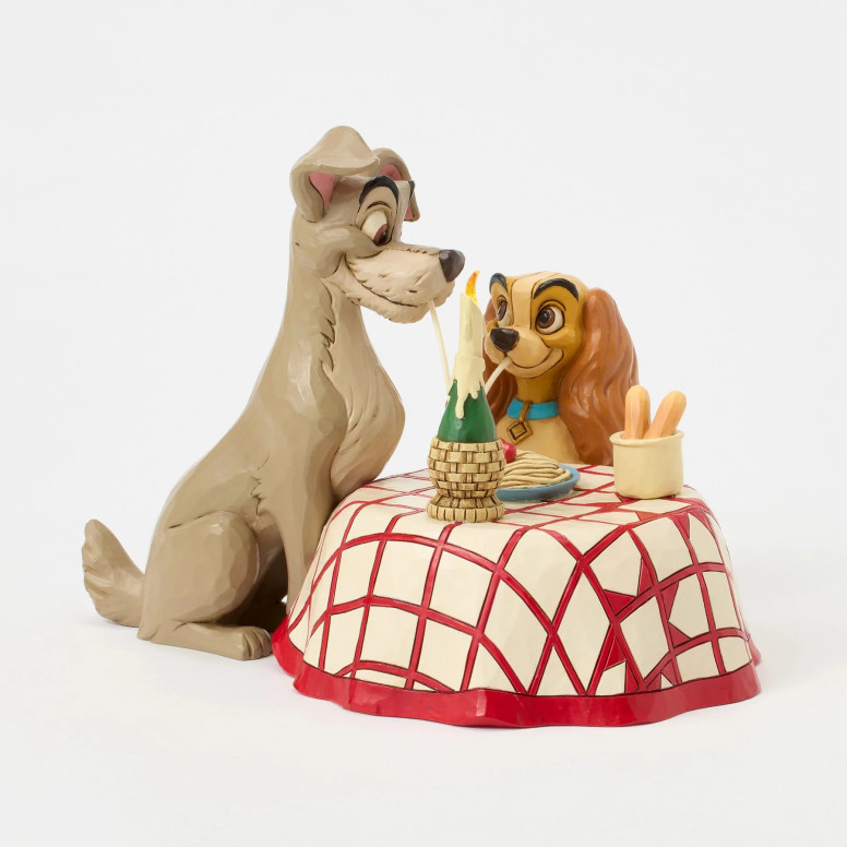 Disney Tradition By Jim Shore - Beauty and the Tramp - Spaghetti - Lady & the Tramp