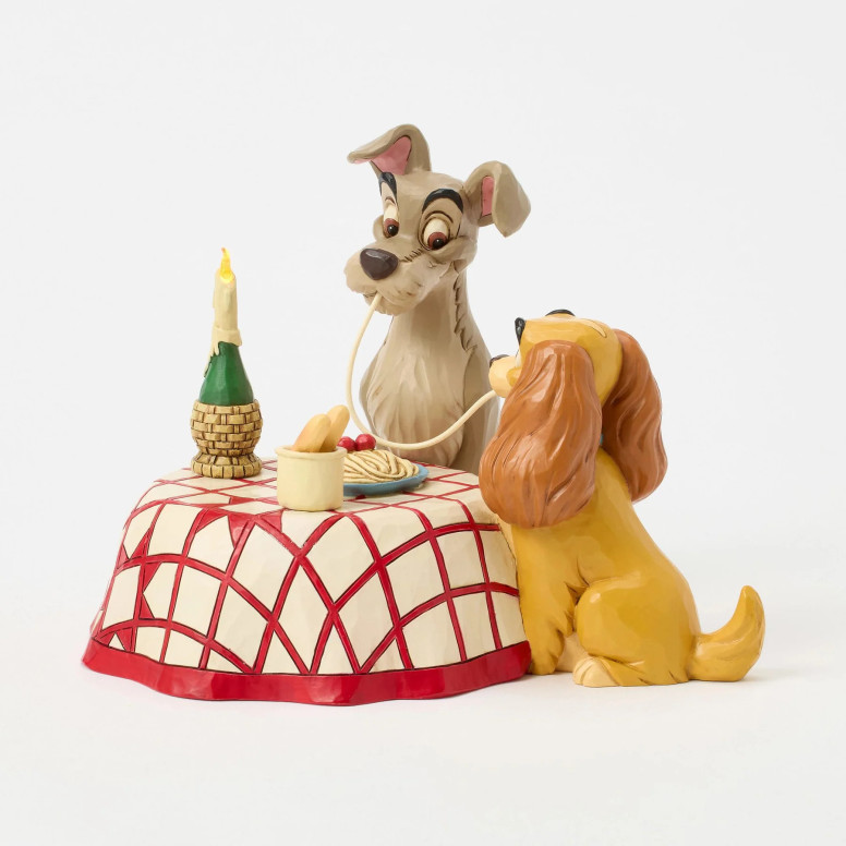 Disney Tradition By Jim Shore - Beauty and the Tramp - Spaghetti - Lady & the Tramp