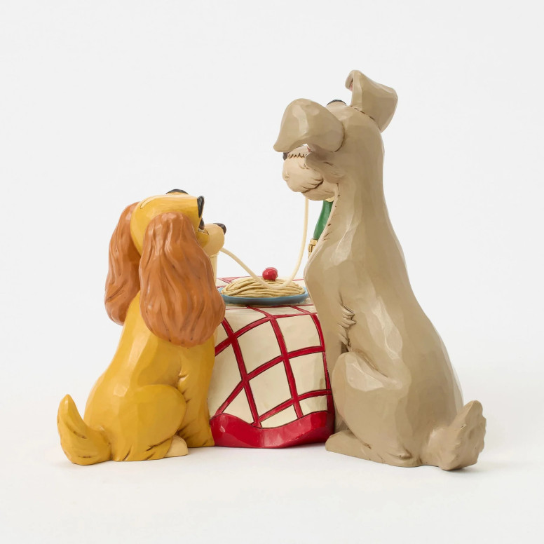 Disney Tradition By Jim Shore - Beauty and the Tramp - Spaghetti - Lady & the Tramp