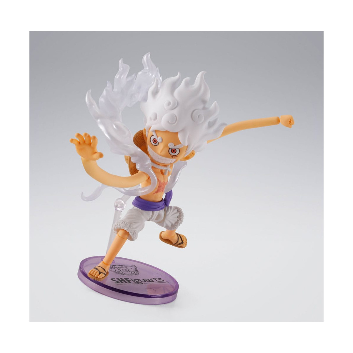 Tamashii Bandai One Piece - Monkey.D.Luffy Gear 5 - World Collectable Figure × S.H.Figuarts