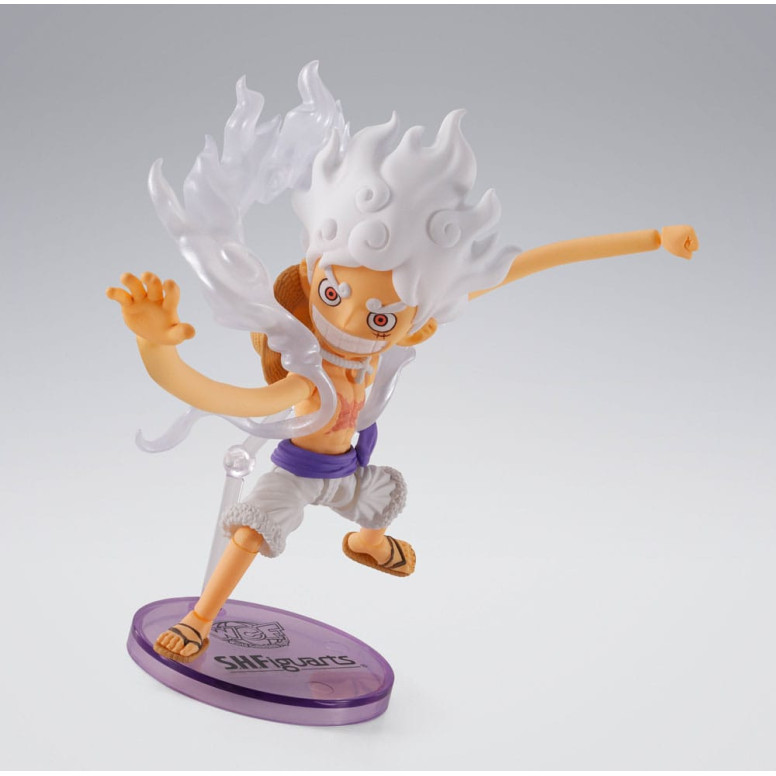 Tamashii Bandai One Piece - Monkey.D.Luffy Gear 5 - World Collectable Figure × S.H.Figuarts