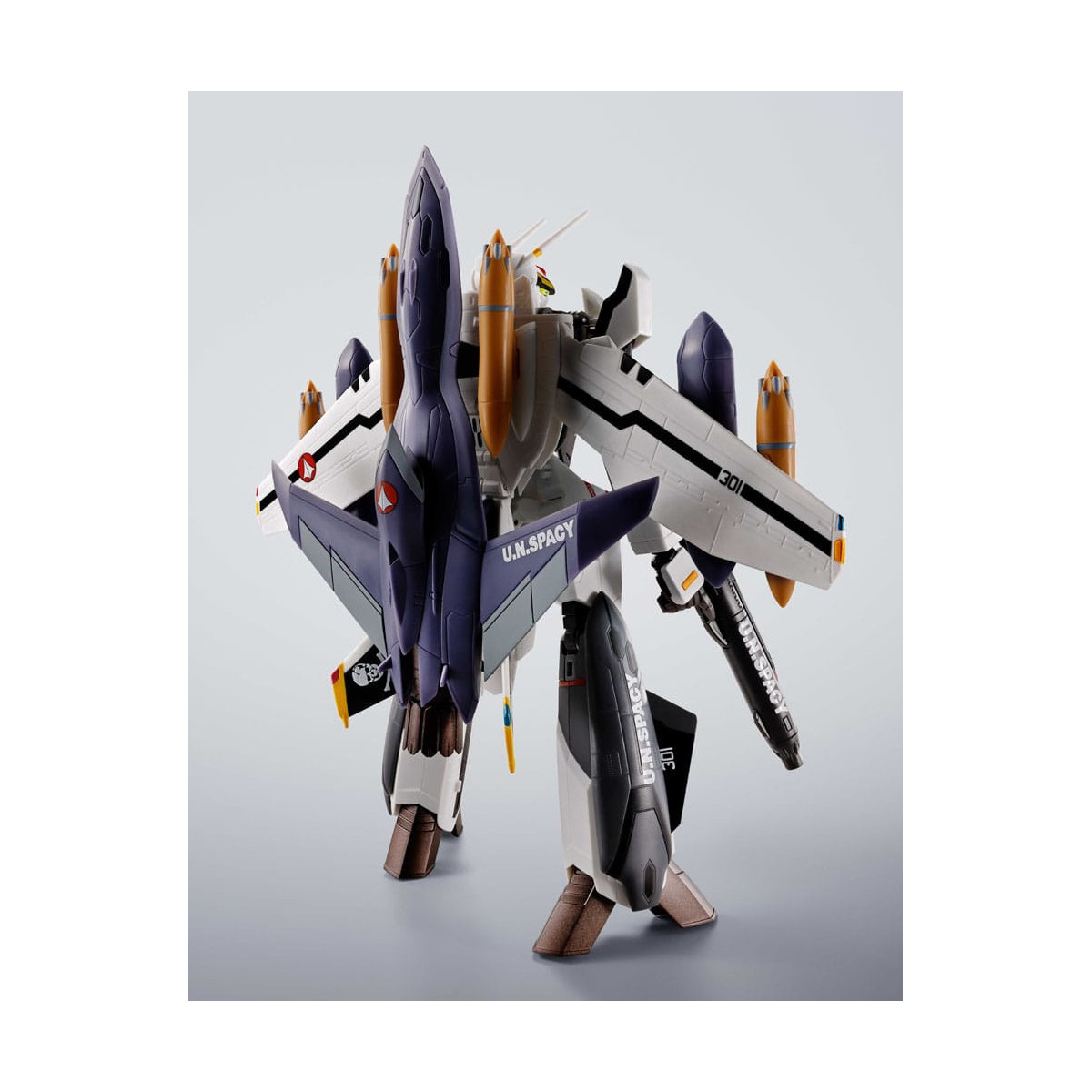 Tamashii Bandai - Hi-Metal R - VF-0S Phoenix (Roy Focker Use) & QF-2200D-B Ghost Set - Macross Zero