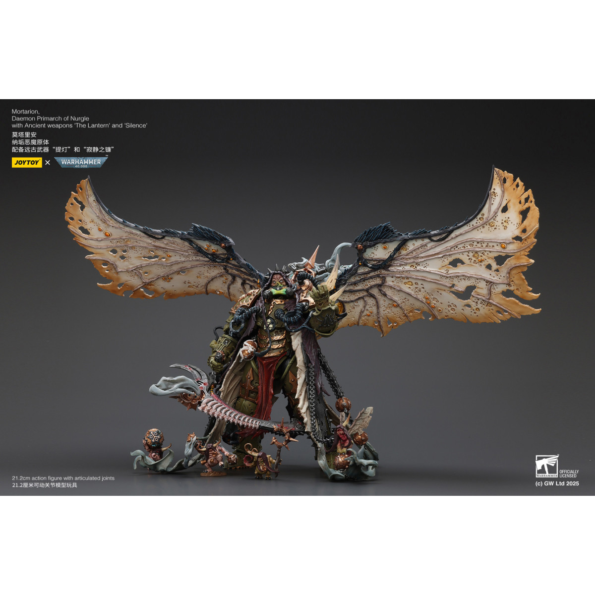 Joytoy - Warhammer - World Eaters - Angron Daemon Primarch of Khorne 1/18 - Warhammer 40000 Figurine