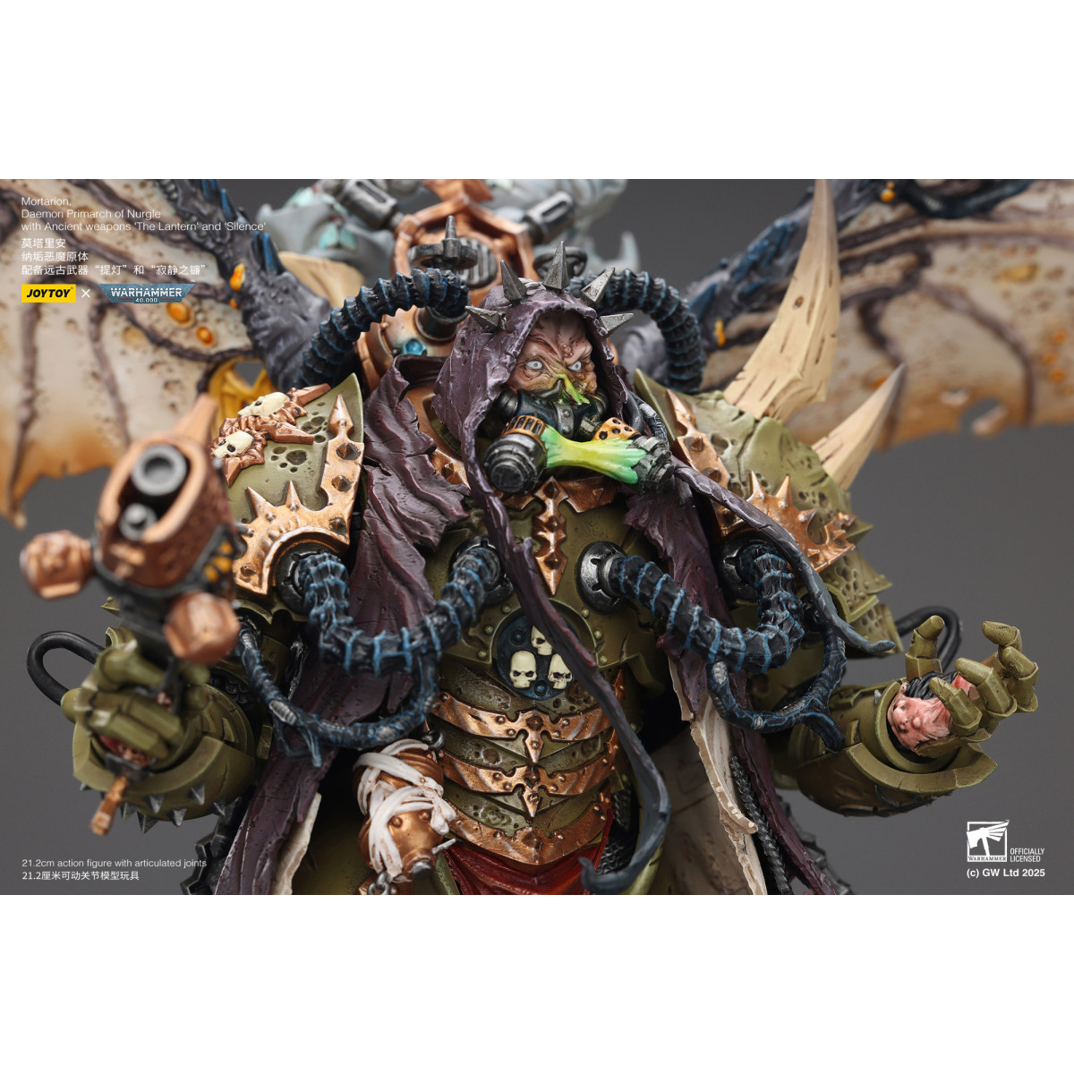 Joytoy - Warhammer - World Eaters - Angron Daemon Primarch of Khorne 1/18 - Warhammer 40000 Figurine