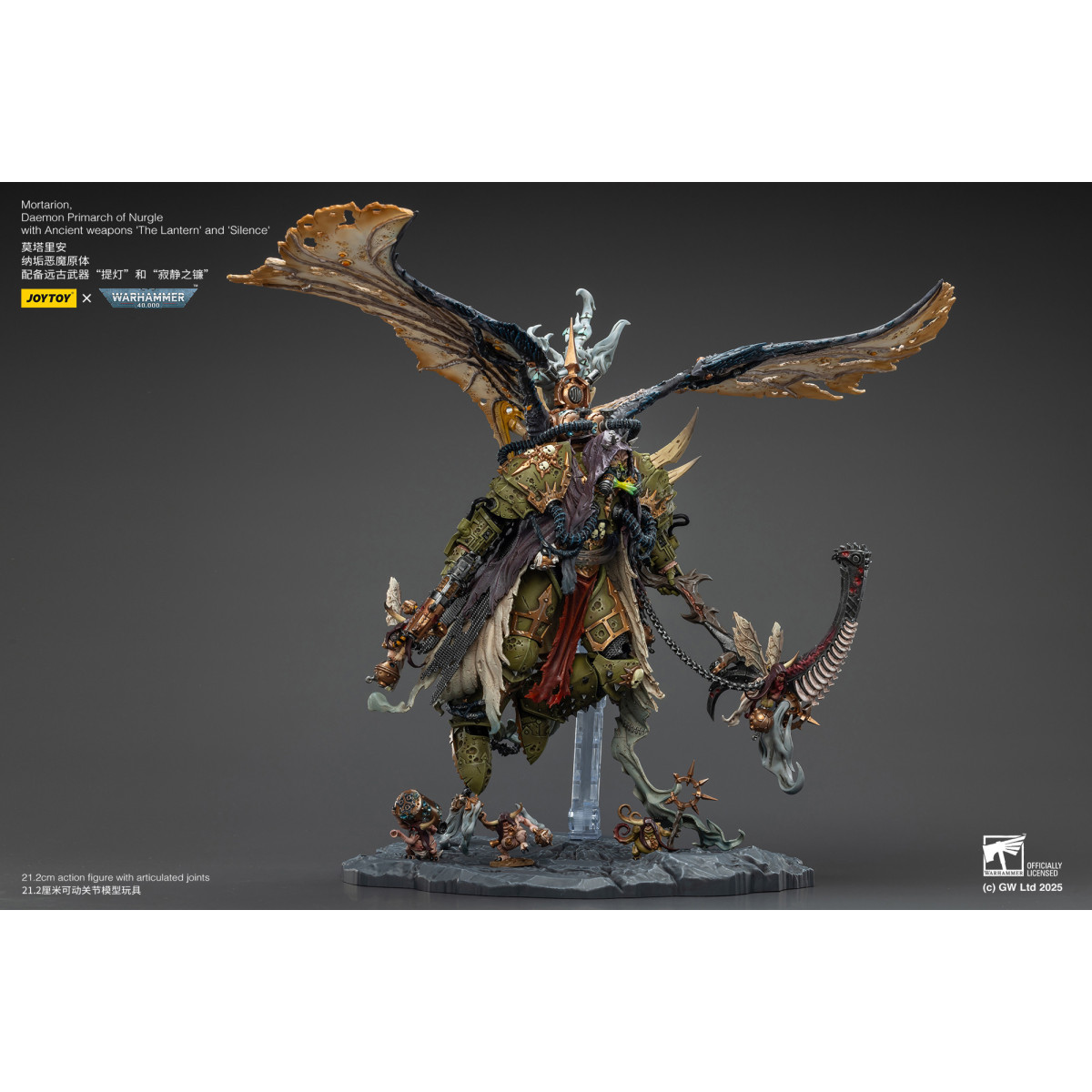Joytoy - Warhammer - World Eaters - Angron Daemon Primarch of Khorne 1/18 - Warhammer 40000 Figurine