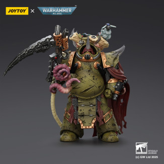 Joytoy - Death Guard - Deathshroud Terminator 2 with Manreaper and Plaguespurter Gauntlets 1/18 - Warhammer 40k
