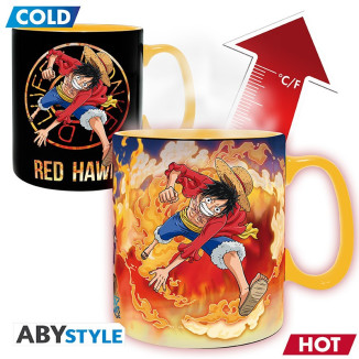 ABYstyle - One Piece - Thermo-reactive Mug 460 ml - Luffy & Sabo