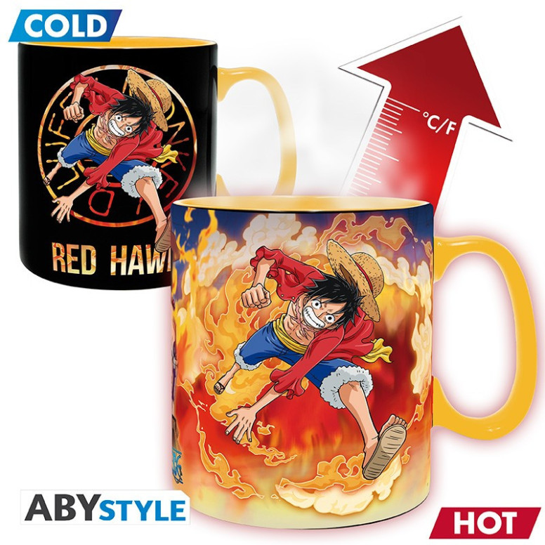 ABYstyle - One Piece - Thermo-reactive Mug 460 ml - Luffy & Sabo