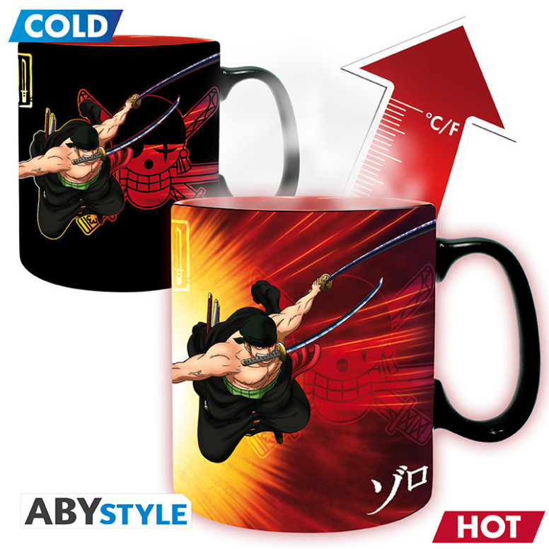 ABYstyle - One Piece - Thermo-reactive Mug 460 ml - Zoro & Sanji