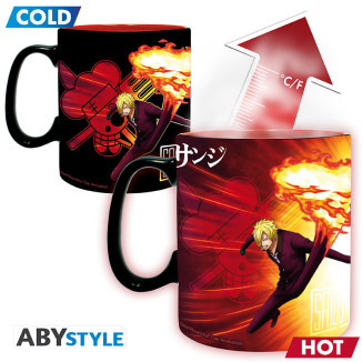 ABYstyle - One Piece - Thermo-reactive Mug 460 ml - Zoro & Sanji