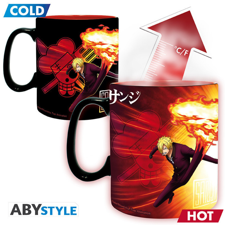 ABYstyle - One Piece - Thermo-reactive Mug 460 ml - Zoro & Sanji