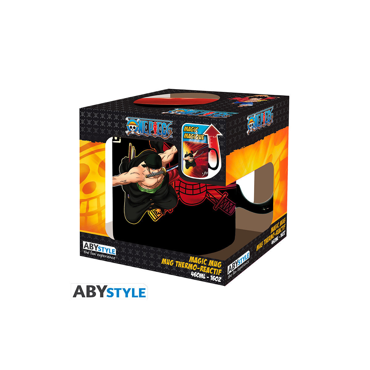 ABYstyle - One Piece - Thermo-reactive Mug 460 ml - Zoro & Sanji