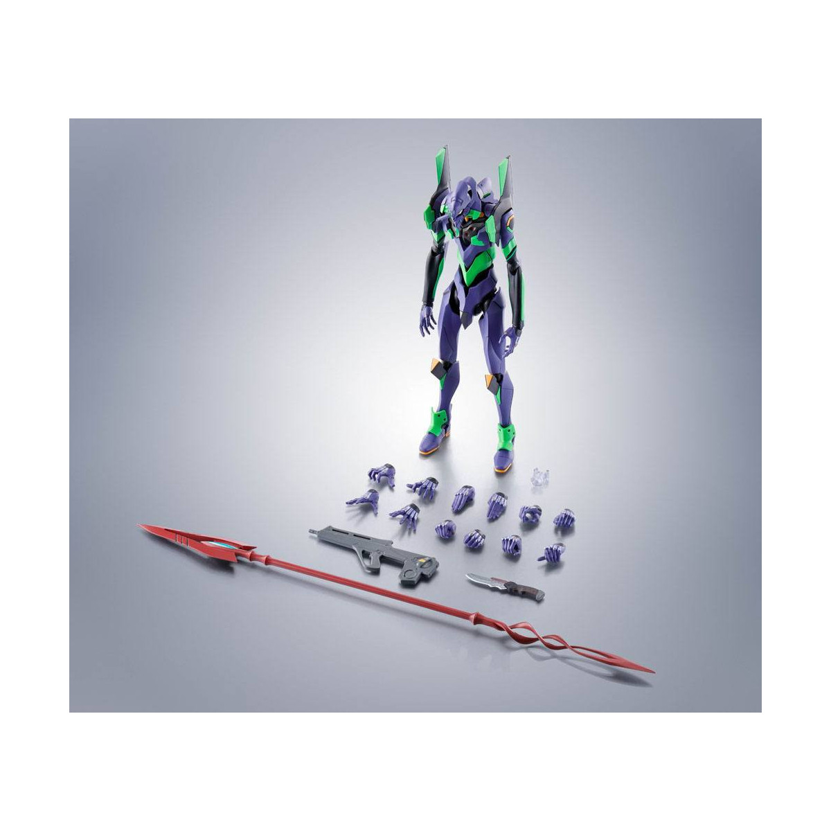 Bandai The Robot Spirits Evangelion - Side EVA Evangelion Test Type-01 + Spear of Cassius Renewal Color Edition Reissue
