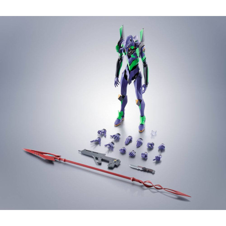 Bandai The Robot Spirits Evangelion - Side EVA Evangelion Test Type-01 + Spear of Cassius Renewal Color Edition Reissue