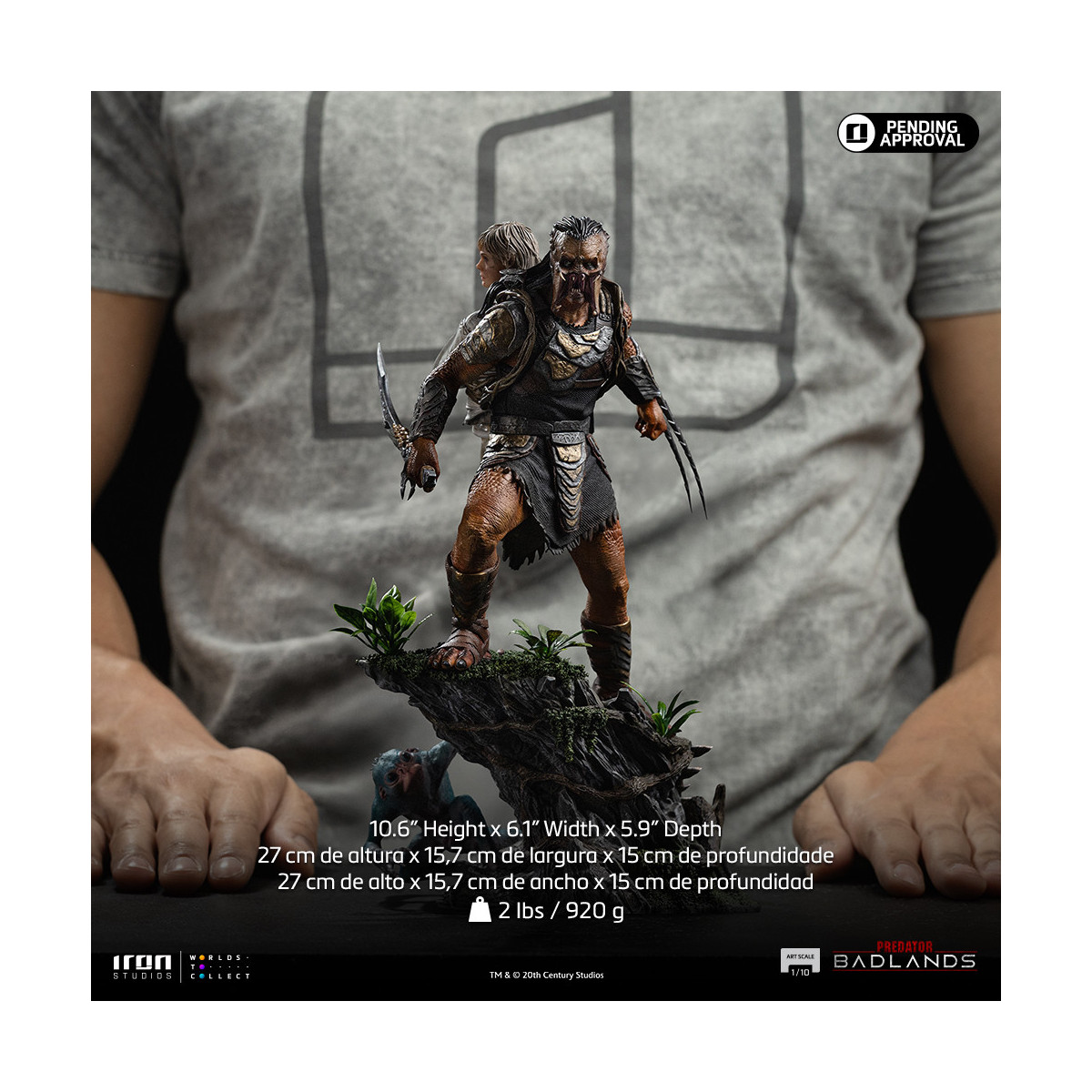 Iron Studios Predator: Badlands - Predator Dek & Thia Art Scale 1/10