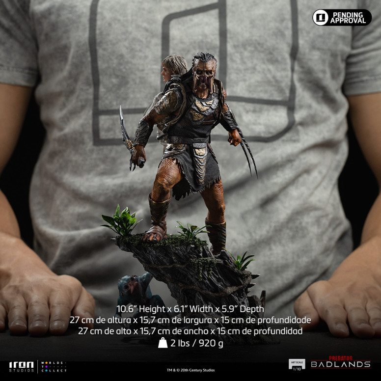 Iron Studios Predator: Badlands - Predator Dek & Thia Art Scale 1/10