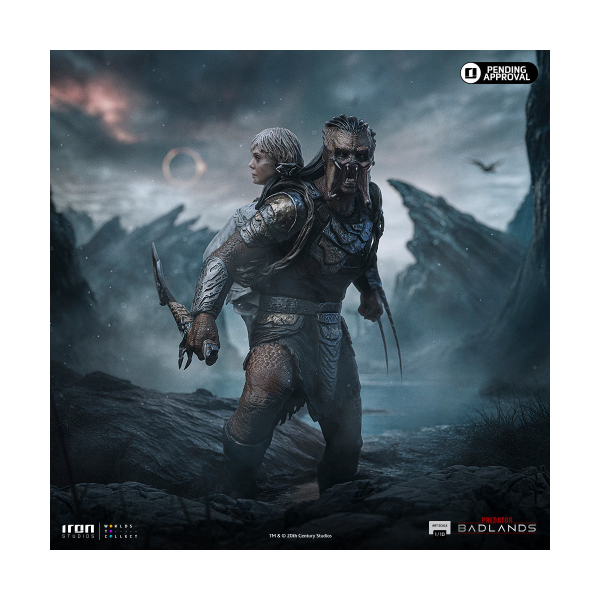 Iron Studios Predator: Badlands - Predator Dek & Thia Art Scale 1/10