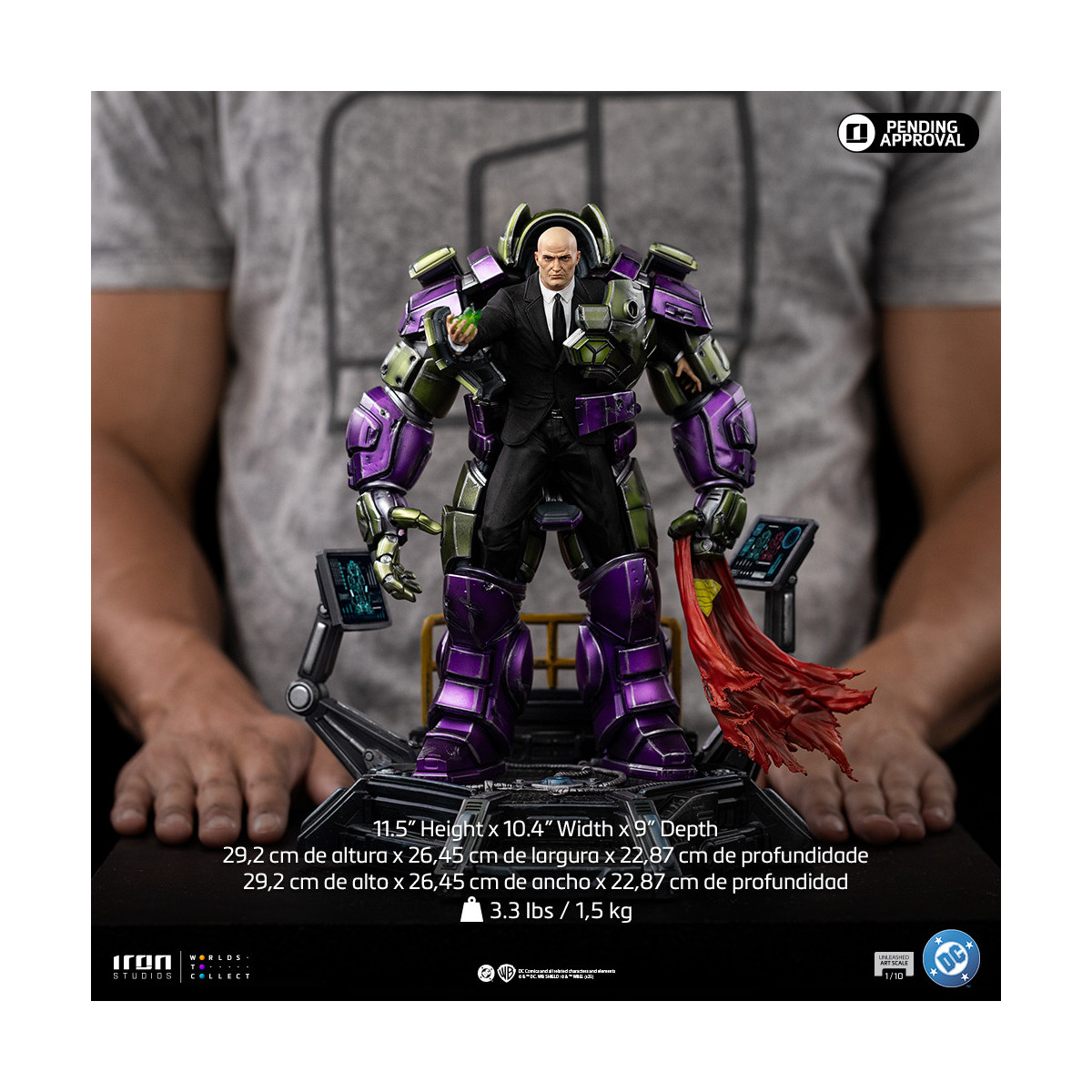 Iron Studios - DC Comics Superman - Lex Luthor Unleashed Art Scale 1/10