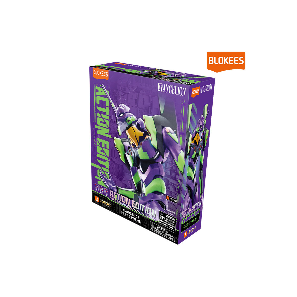 Blokees Evanglion - Action Edition Neon Genesis Evangelion Test Type-01 - Eva Unit 01