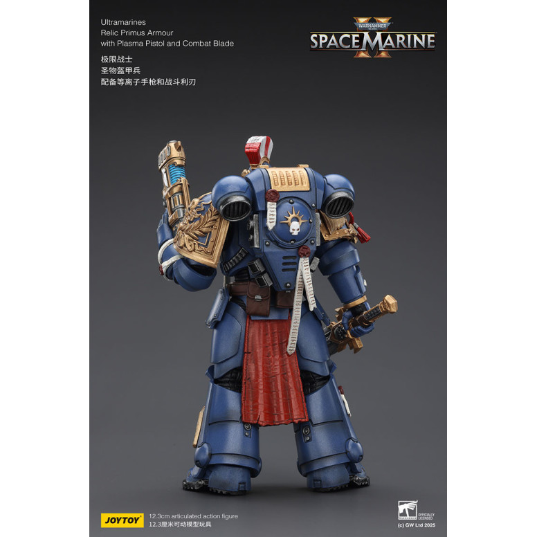JoyToy - Space Marines II - Ultramarines - Relic Primus Armour with Plasma Pistol and Combat Blade 1/18