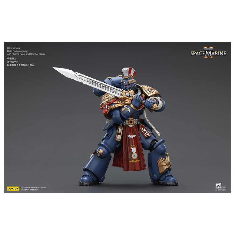 JoyToy - Space Marines II - Ultramarines - Relic Primus Armour with Plasma Pistol and Combat Blade 1/18