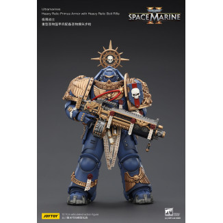 JoyToy - Space Marines II - Ultramarines - Heavy Relic Primus Armor with Heavy Relic Bolt Rifle 1/18