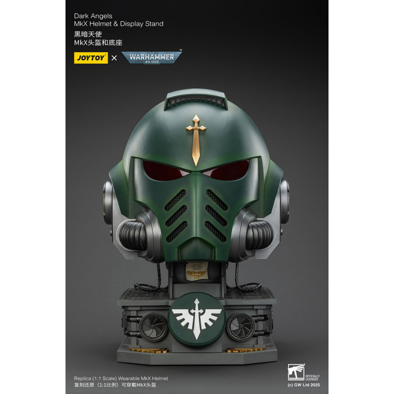 JoyToy - Warhammer 40000 - Dark Angels MkX Helmet & Display Stand 1/1