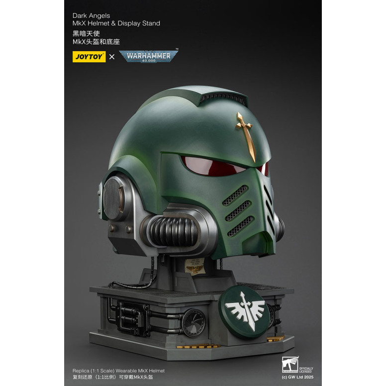 JoyToy - Warhammer 40000 - Dark Angels MkX Helmet & Display Stand 1/1