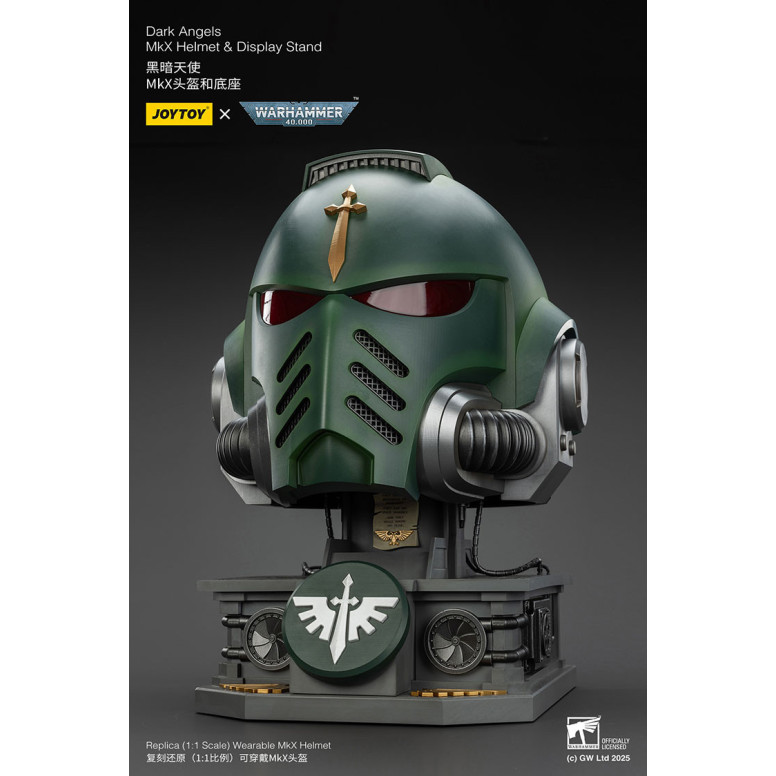 JoyToy - Warhammer 40000 - Dark Angels MkX Helmet & Display Stand 1/1