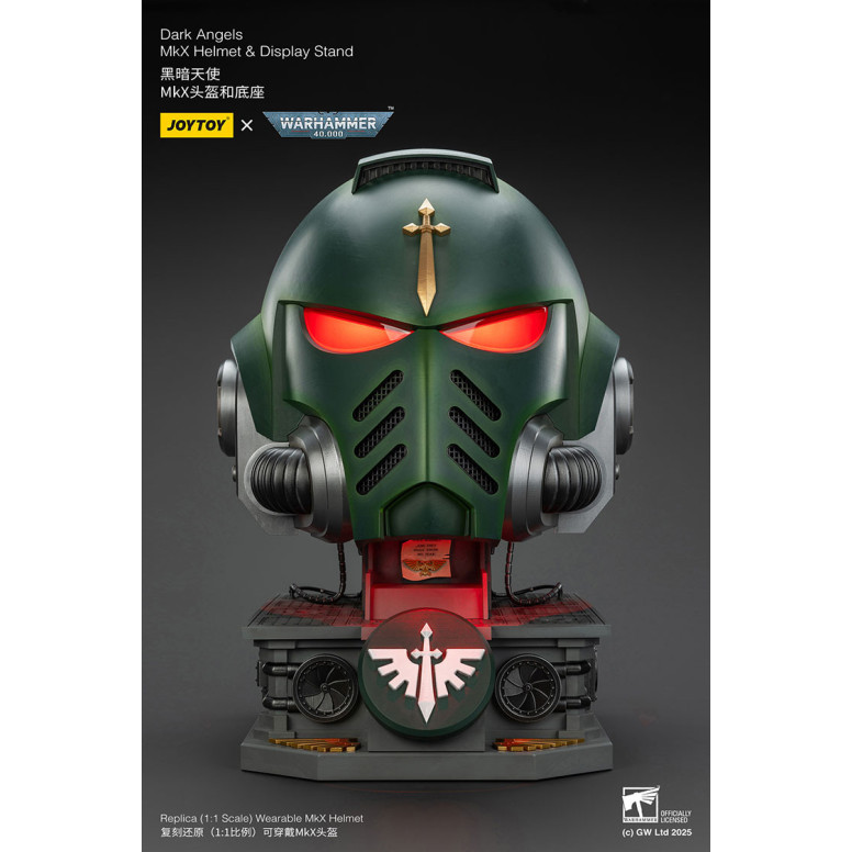 JoyToy - Warhammer 40000 - Dark Angels MkX Helmet & Display Stand 1/1