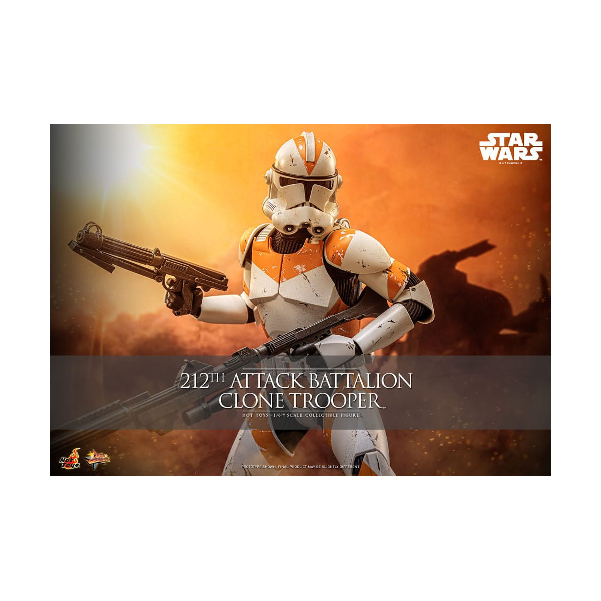 Hot Toys Star Wars - 104th Battalion Wolfpack Clone Trooper Deluxe Version - The Clone Wars 1/6 Figurine