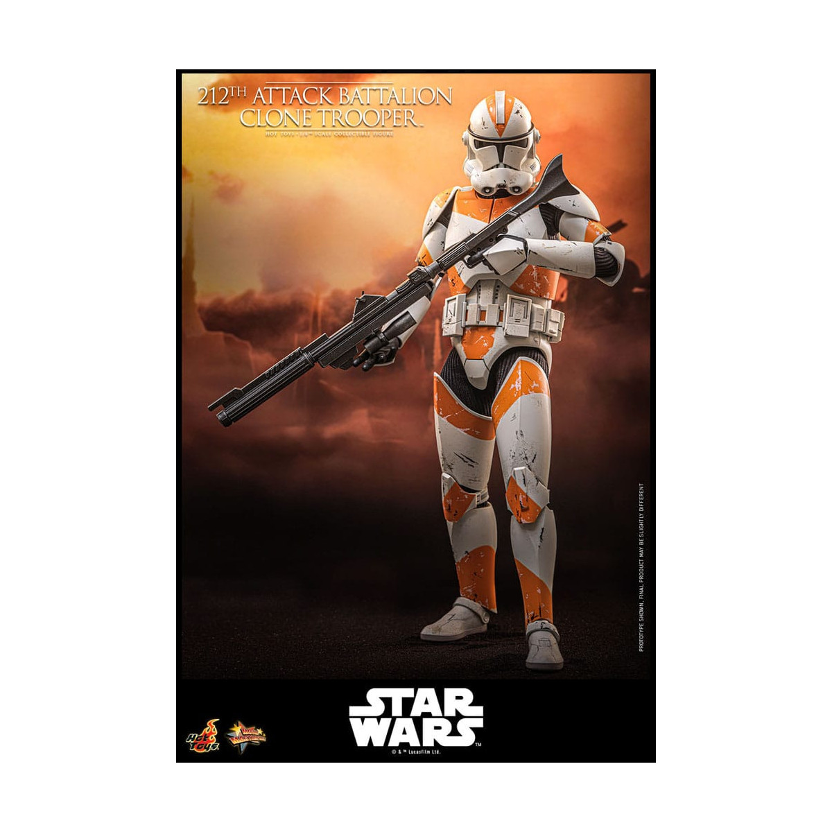 Hot Toys Star Wars - 104th Battalion Wolfpack Clone Trooper Deluxe Version - The Clone Wars 1/6 Figurine