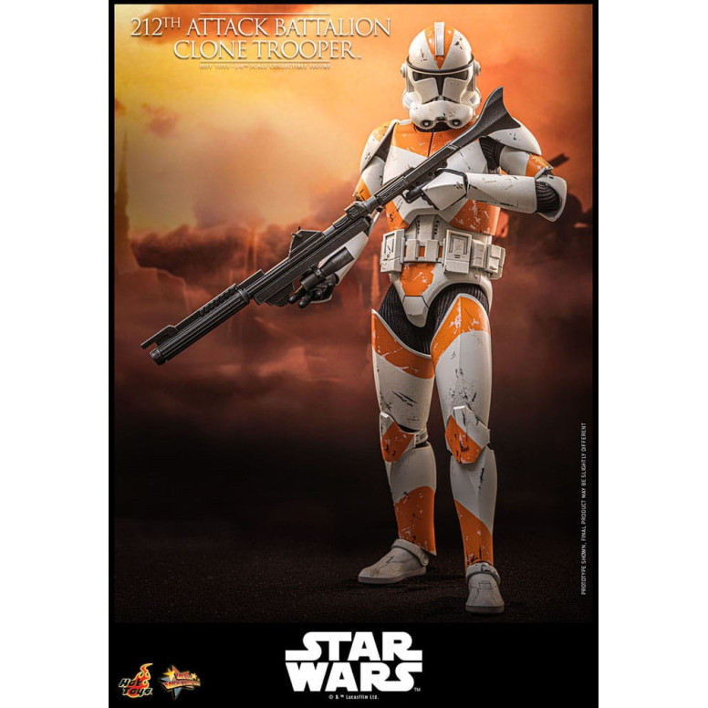 Hot Toys Star Wars - 104th Battalion Wolfpack Clone Trooper Deluxe Version - The Clone Wars 1/6 Figurine