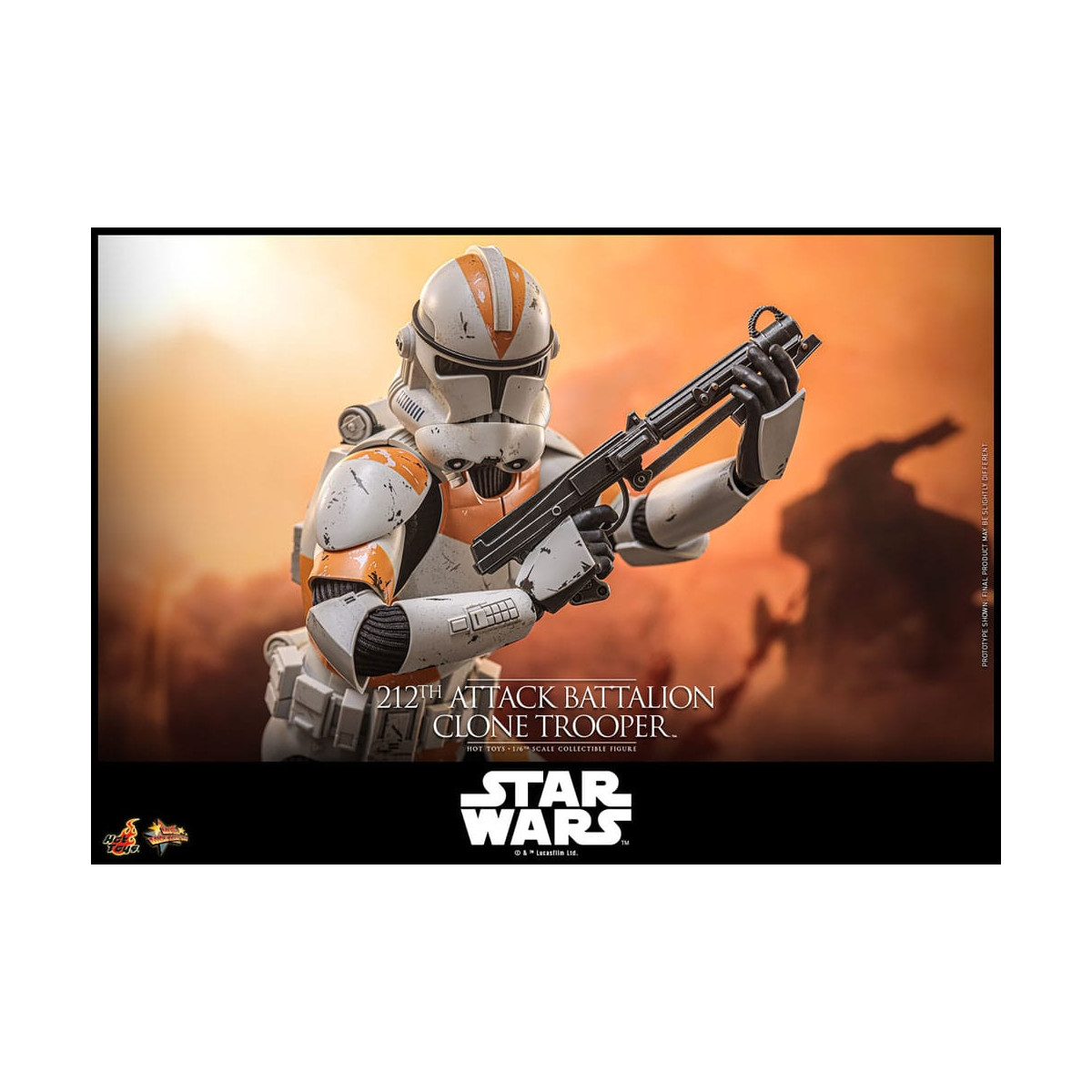 Hot Toys Star Wars - 104th Battalion Wolfpack Clone Trooper Deluxe Version - The Clone Wars 1/6 Figurine