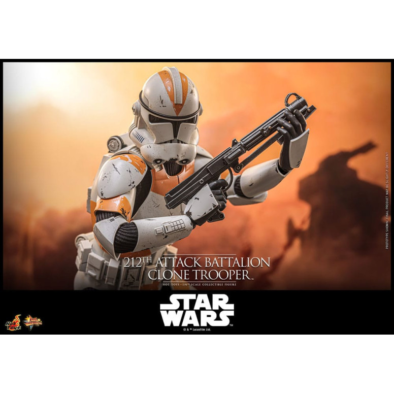 Hot Toys Star Wars - 104th Battalion Wolfpack Clone Trooper Deluxe Version - The Clone Wars 1/6 Figurine