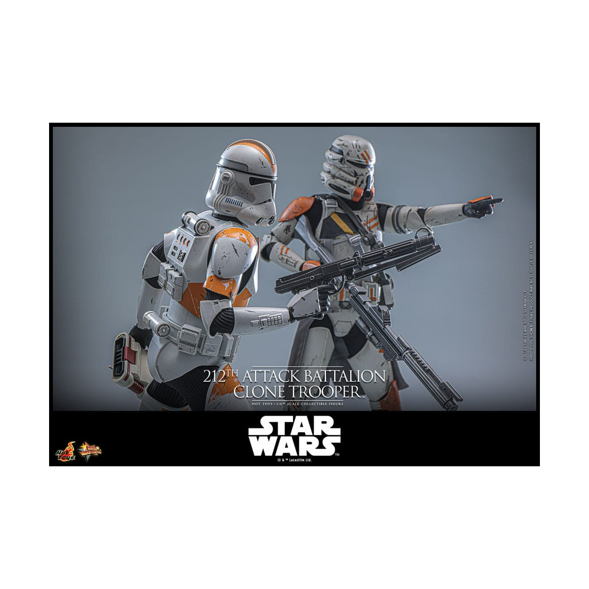 Hot Toys Star Wars - 104th Battalion Wolfpack Clone Trooper Deluxe Version - The Clone Wars 1/6 Figurine