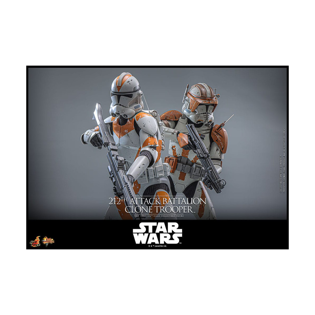 Hot Toys Star Wars - 104th Battalion Wolfpack Clone Trooper Deluxe Version - The Clone Wars 1/6 Figurine